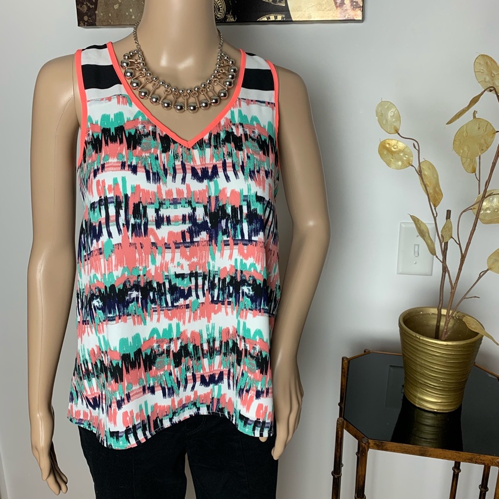 My Michelle Printed Dress Tank Top (XS) Girls
